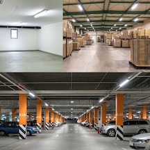 5 Adet 120 Cm 80 Watt 6500 Kelvin Beyaz Işık 3 Sıra Ledl Kristal Bant Armatür Fabrika Tavan Armatürü Beyaz