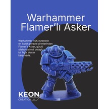 Warhammer 40k Flamer Lı Asker Figür