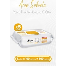 Arap Sabunu Katkılı Yüzey Temizlik Havlusu 100 X 5 Adet 500 Yaprak 0