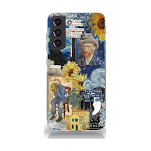 Samsung Galaxy Uyumlu S21 Silikon Desen044 Çok Renkli