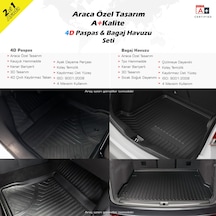 Opel Astra J Sd 4D Havuzlu Paspas Bagaj Havuzu Seti 2010-2019