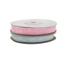 1cm x 22metre Organze Kurdela Kelebek Desenli