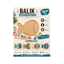 Katmanlı Balık Boyama Ve Mozaik Süsleme Seti 20x15 Cm