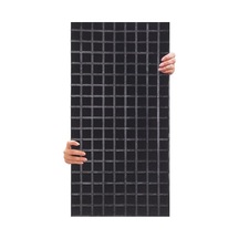 Tink Akustik Ve Dekoratif Kare Desenli Keçe Panel 45x90 Cm / 2 Adet / 0,81 M² Siyah