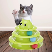 Tower Of Tracks Eğlenceli Üç Katlı Kedi Oyuncağı Seti Kedi Oyunu 5468