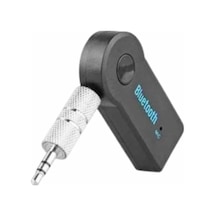Mey İthalat Tüm Cihazlara Uyumlu Bluetooth Aux Araç Kiti Siyah