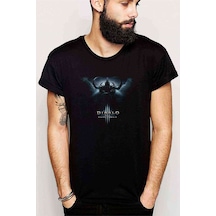Diablo Baskılı Siyah Erkek Tshirt (528816890)