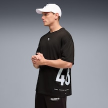 Puma Graphics Training Oversized Erkek Tişört C-pum528528p01p01 Siyah