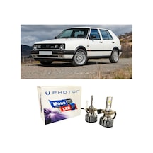 Vw Golf 2 Uzun+kısa Far Ampulü H4 Mono Yeni Seri Beyaz 1983-1992
