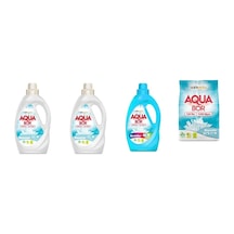 Aquabor Doğal Mineralli Sıvı Beyaz + Sıvı Beyaz + Sıvı Renkliler + 4 Kg Beyaz 4 Lü Set