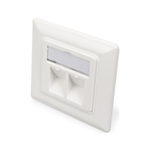 Assmann Dn-93801-1 Digitus Faceplate For Keystone Jacks. 2X Rj45