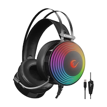 Rampage RM-K97 Helix 7.1 Surround RGB Kulak Üstü Oyuncu Kulaklığı Siyah