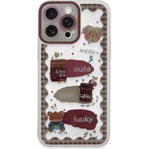 Newface Apple İphone 14 Pro Kılıf Sweet Desenli Silikon Kapak - Şeffaf
