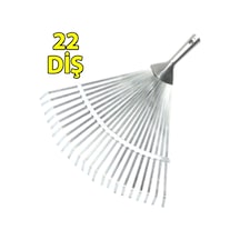 Ayarlanabilir Yaprak Toplama Tırmığı Çim Tırmık 22 Diş N11.58