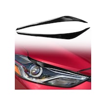 Sones Hyundai Elantra 2016-2018 İçin Çift Araba Farı Kaş Yumuşak Dekoratif Etiket Siyah