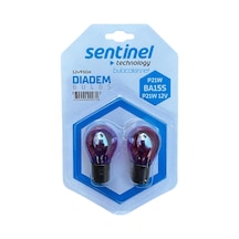 Sentinel Diadem Turuncu 12v P21w Ba15s Tek Duy Düz Tırnak Ampul 2 Adet