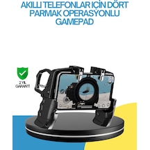 Dört Parmak Destekli Mobil Gamepad Tetikli Oyun Kontrolcüsü - Lisinya