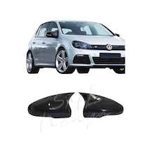 Volkswagen Golf 6 Batman-Yarasa Ayna Kapağı Plastik Parlak Siyah