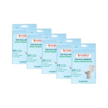 Tek Kullanımlık Suda Çözünür Klozet Kapak Örtüsü - 5 Adet X 10 Lu Paket Hijyenik Ve Pratik Se Diğer