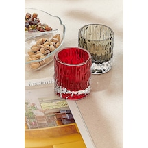 Pasabahce Kabuk Tealight Mumluk 7 Cm Kırmızı - 1 Adet