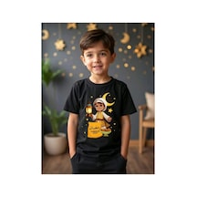 Stil X Ramazan Bayramı Baskılı Erkek Çocuk Tshirt, %100 Pamuklu Kumaş Siyah-7