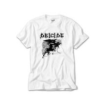Deicide Band Metal Slayer Beyaz Tişört Beyaz