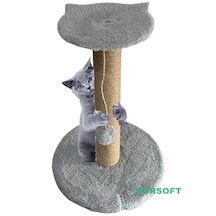 Nursoft Stepli Kedi Orijinal Jüt Halat İp Tırmalama Tahtası