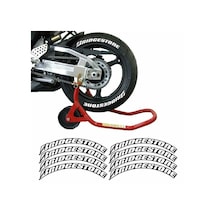 Gogo Bridgestone 3d Lastik Yanak Yazısı Beyaz Siyah
