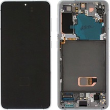 Samsung Galaxy S21 5g Sm-g991 Lcd Ekran Dokunmatik Çıtalı Beyaz