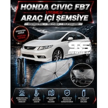 Honda Civic Fb7 Araç Ön Cam Güneşliği Katlanabilir Şemsiye Oto Güneşlik Uv Korumalı Gölgelik Araba Oto Şemsiyesi