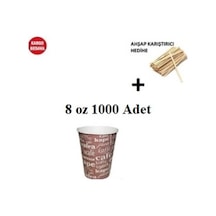 8 Oz Kağıt Karton Bardak (235 Ml) 1000 Adet 1 Koli