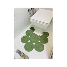 Buççin Online Mağaza Jüt, Hasır, Paspas, Banyo Paspası, Klozet Önü Paspası, Klozet Paspas, Çift Taraflı Jüt Yeşil Çok Renkli