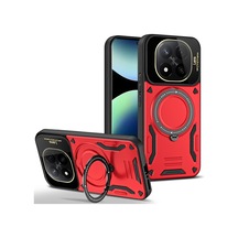 Xiaomi Redmi Note 14 Pro 5g Kılıf Joy Lens Standlı Kapak - Kırmızı 0.2M-Çok Renkli