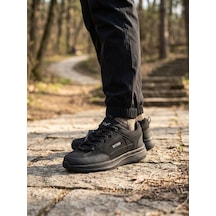 Volis M-25820 Siyah Bağcıklı Memory Foam Taban Günlük Erkek Sneaker Ayakkabı