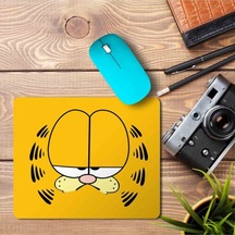 Beyaz Garfield Kedi Mousepad