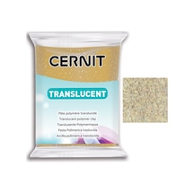 Cernit Translucent Transparan Polimer Kil 56G 050 Glitter Gold