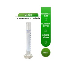 Mezür 100 Ml A Sınıfı Uzun Form Hexagonal Cam Taban