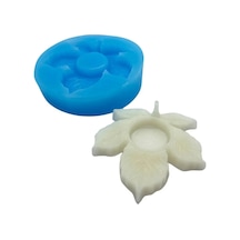 Yaprak Tealight Mumluk Kalıbı Epoksi, Taş Tozu &amp Mum Uyumlu