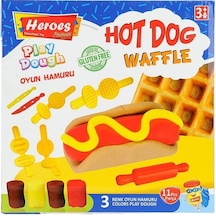 Ern-584 Heroes Orta Kutulu Burger Oyun Hamuru Seti Çok  Renkli