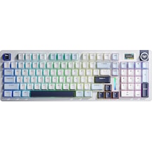 Aula S98 Pro 3 Modlu Rgb Hot Swap Mekanik Star Vector Switch Kablosuz Makrolu Klavye Lacivert