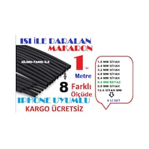 Isıyla Daralan Büzüşen Makaron Kablo Seti - 8 Çeşit 1 Er  Metre