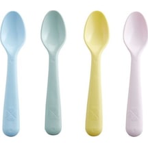 Çocuk Kaşık Seti Meridyendukkan Pastel Tonlar 4lü Kaşık Seti