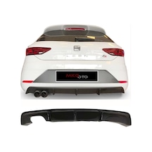 Seat Leon Mk3.5 Custom Difüzör PBlack 2017 2018 2019 2020