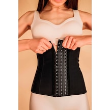 Mistirik Tvigoso Model Askısız Latex Bel  Dik Duruş Için Korse Siyah Renk Siyah