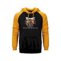 Dismember Death Metal Sarı Renk Reglan Kol Kapşonlu Sweatshirt Sarı