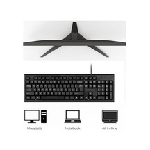 K-720 Usb Kablolu Klavye Türkçe Q Siyah