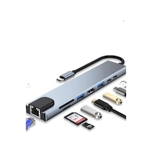 Macbook Pro Air Usb Type-c Hub Dönüştürücü Çevirici Çoklayıcı Usb Hdmı Micro Sd 8 Girişli-4961 Macbook Pro Air Usb Type-c Hub Dönüştürücü Çevirici Çoklayıcı Usb Hdmı Micro Sd 8 Girişli-4961