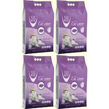 Vancat Lavanta Kokulu İnce Taneli Kedi Kumu 4 x 10 KG