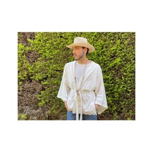 Lila Mare Pamuk Kumaşlı Nakışlı Handmade Beachwear Yazlık Kimono Standart Bedenlere 36-44 Arası Uygundur Renkli Renkli