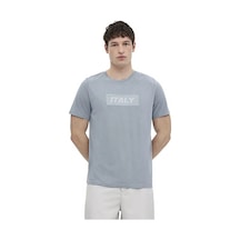 Lumberjack Slate 11itl1209 0 Yaka Erkek Tshirt - Mavi Mavi